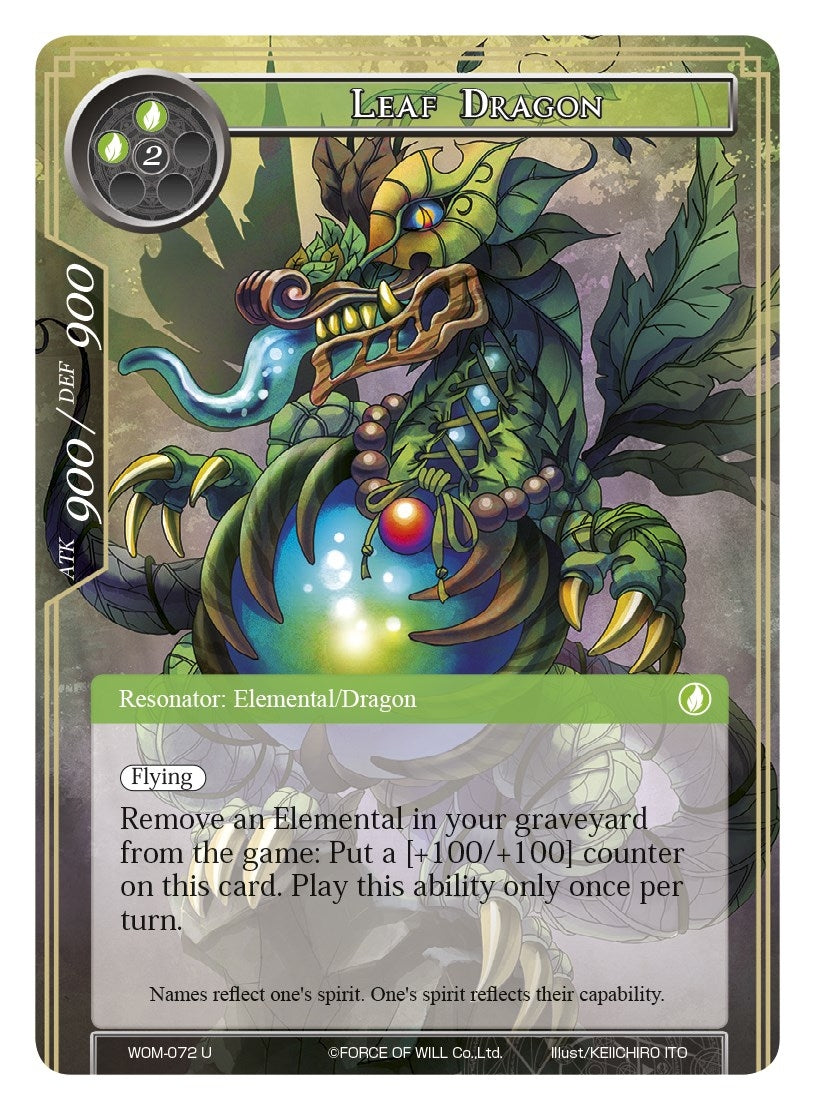 Leaf Dragon (72) [WOM] - Force of Will Single