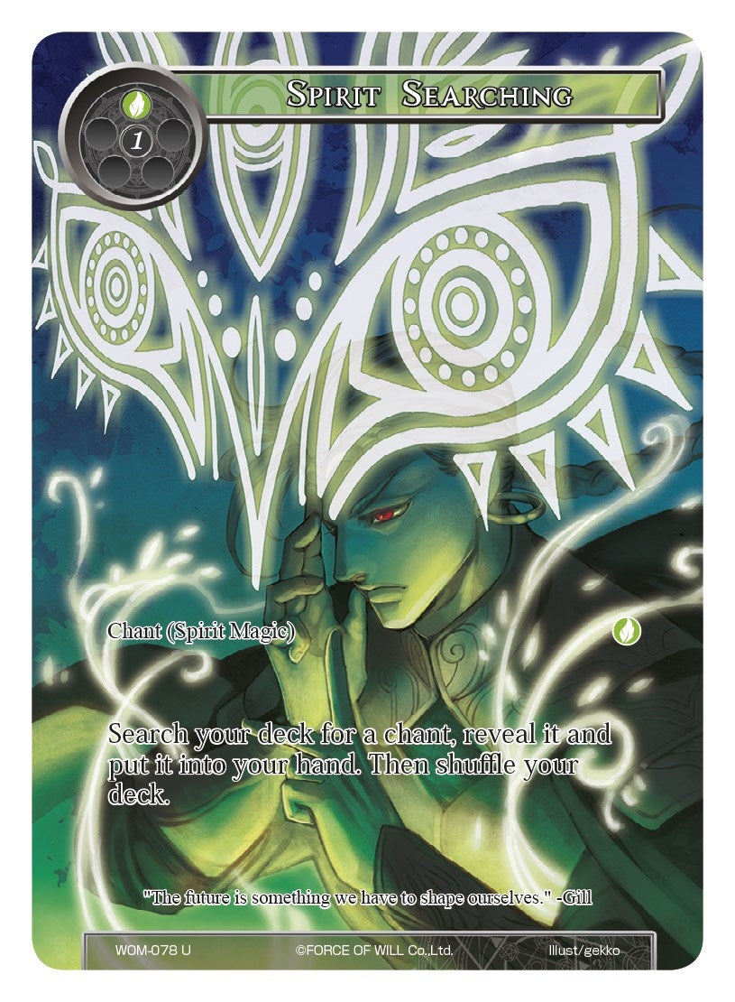 Spirit Searching (Full Art) (78) [WOM] - Force of Will Single