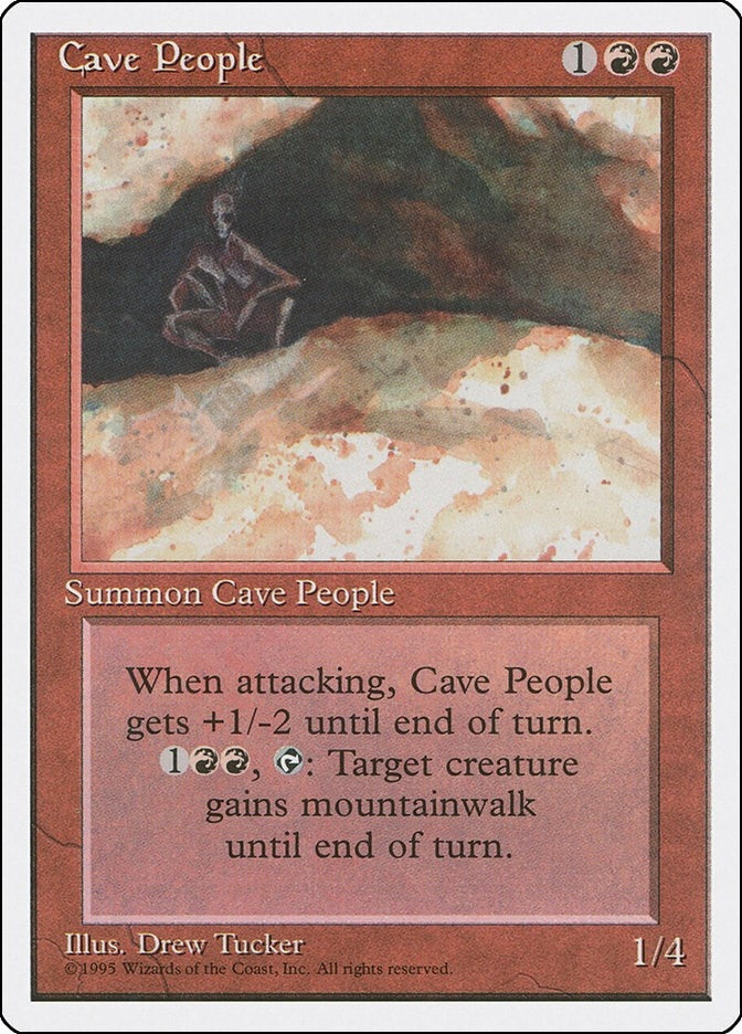 Cave People [4ED] - MTG Single