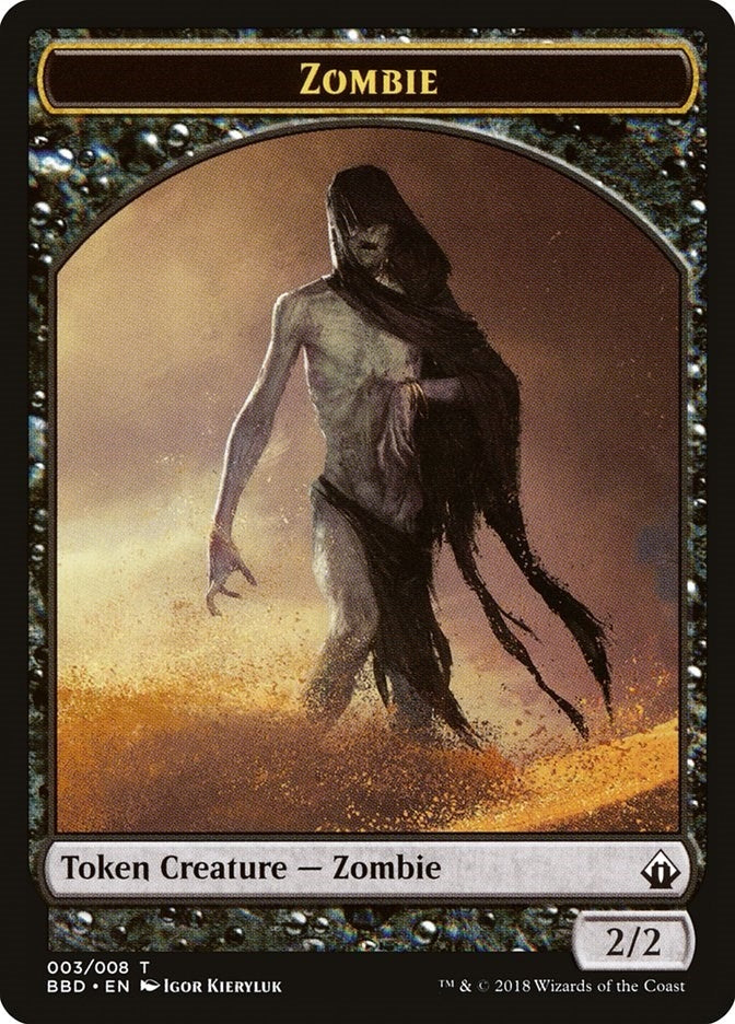Zombie Token (0) [BBD] - MTG Single