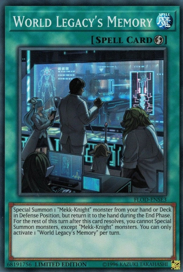 World Legacy’s Memory (3) (FLOD) - YuGiOh Single