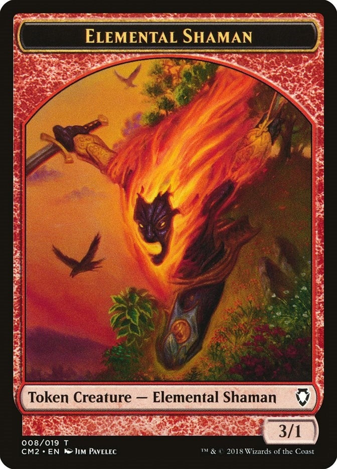 Elemental Shaman Token (0) [CM2] - MTG Single