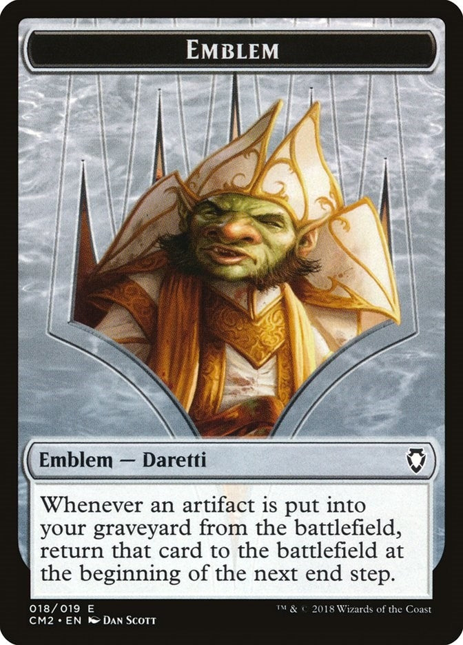 Emblem - Daretti Scrap Savant (0) [CM2] - MTG Single
