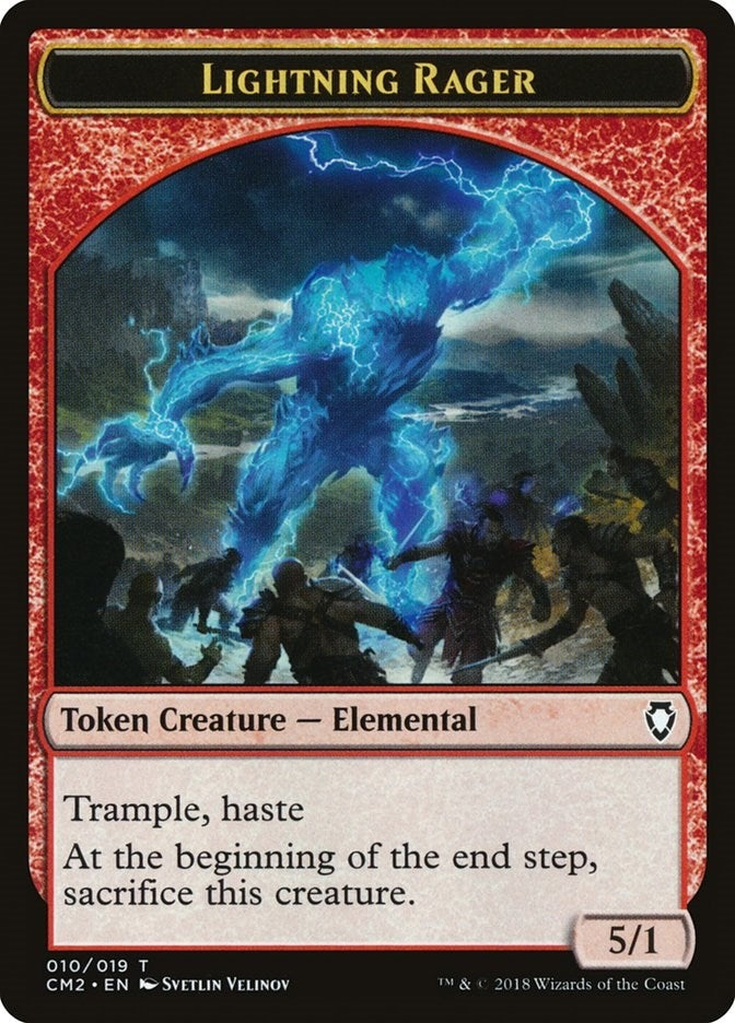 Lightning Rager Token (0) [CM2] - MTG Single