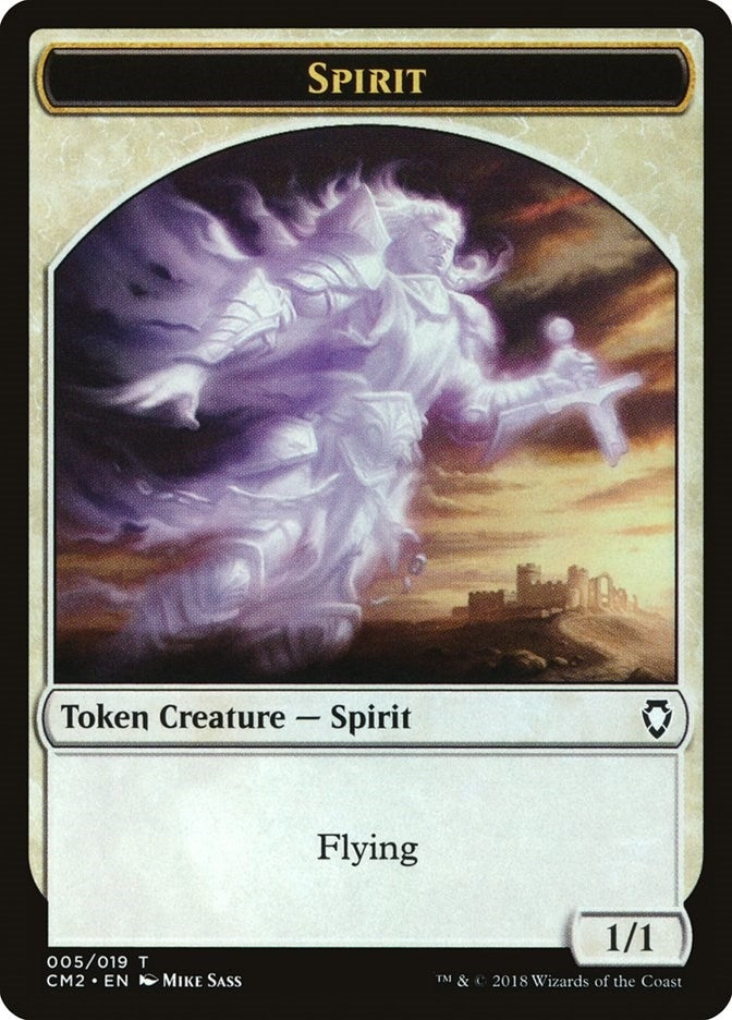 Spirit Token (0) [CM2] - MTG Single
