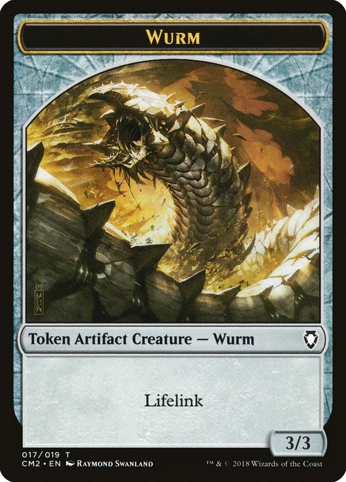 Wurm Token (Lifelink) (0) [CM2] - MTG Single