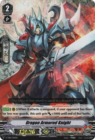 Dragon Armored Knight (RRR Foil) (2004) [V-TD02] - Cardfight Vanguard Single