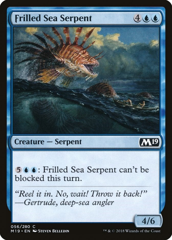 Frilled Sea Serpent (56) [M19] - MTG Single