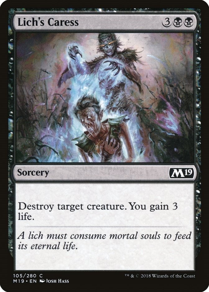 Lich’s Caress (105) [M19] - MTG Single