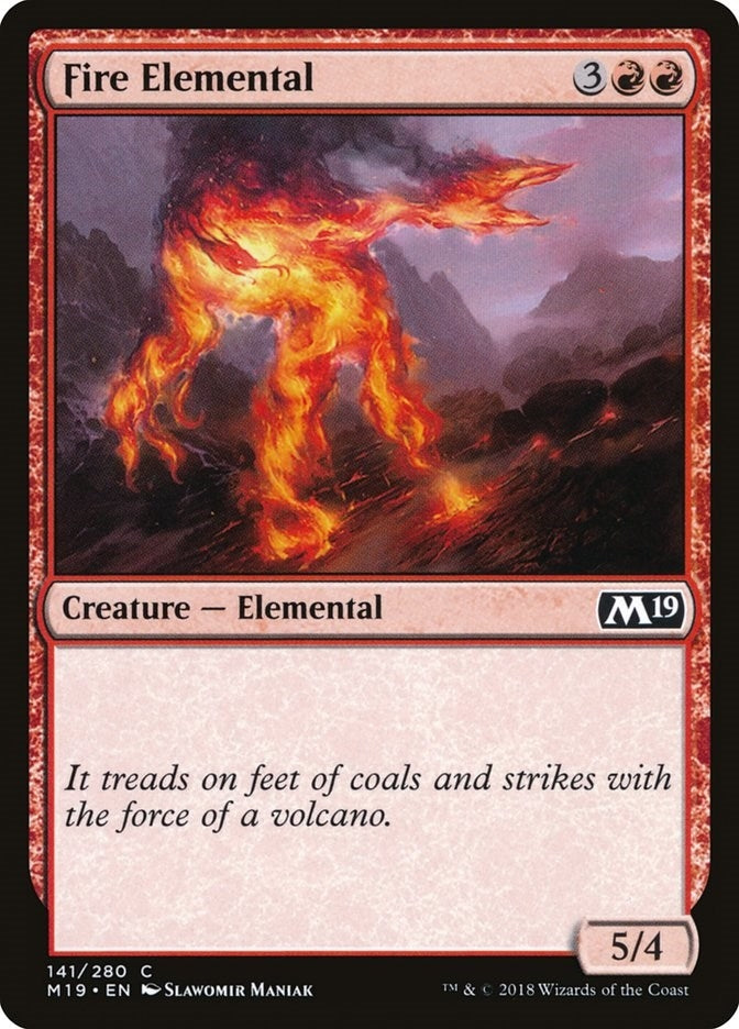 Fire Elemental (141) [M19] - MTG Single