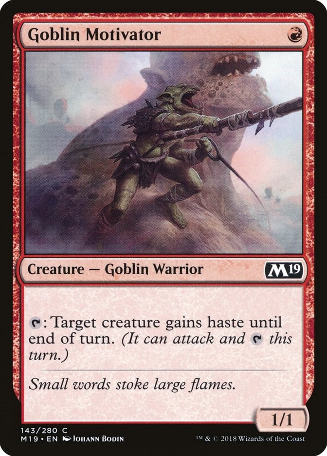 Goblin Motivator (143) [M19] - MTG Single