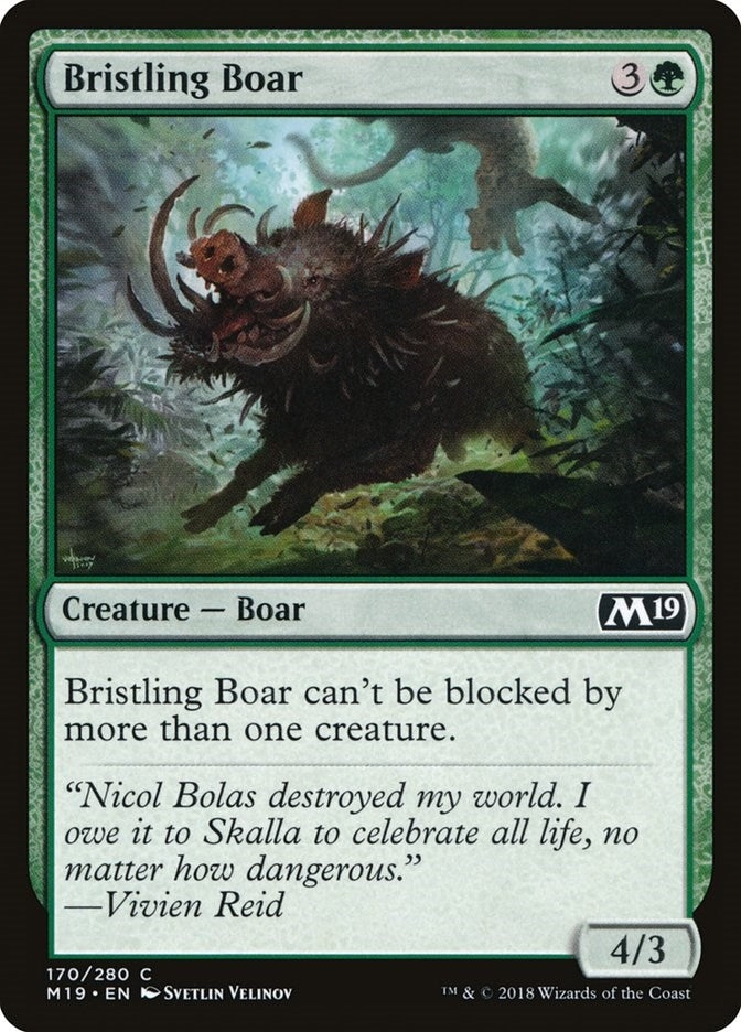 Bristling Boar (170) [M19] - MTG Single