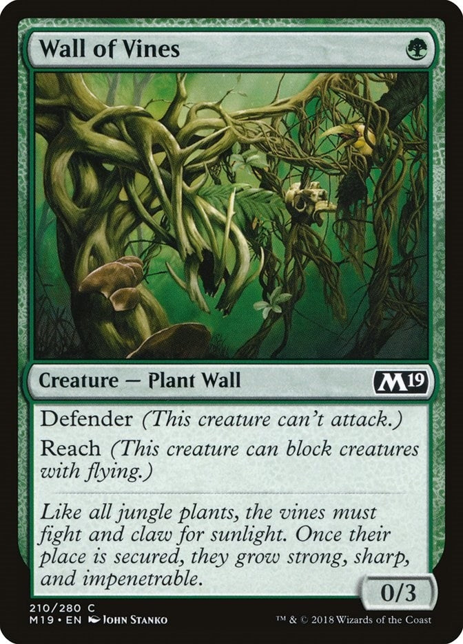 Wall of Vines (210) [M19] - MTG Single