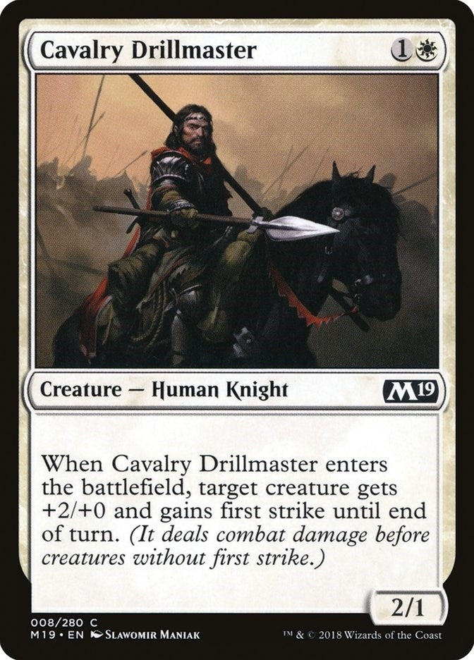 Cavalry Drillmaster (8) [M19] - MTG Single