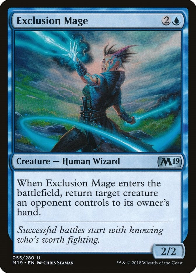 Exclusion Mage (55) [M19] - MTG Single