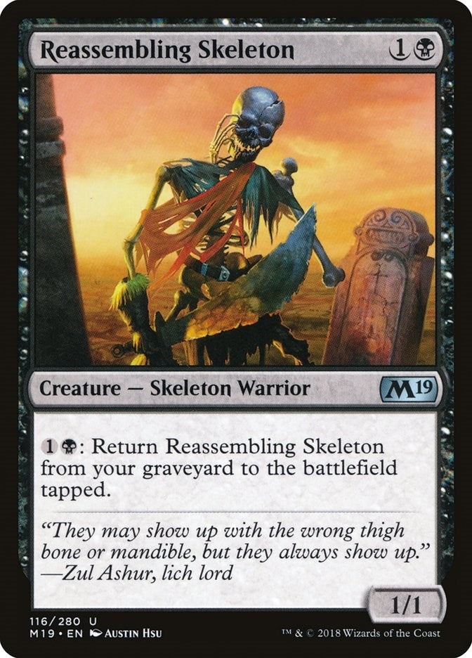 Reassembling Skeleton (116) [M19] - MTG Single