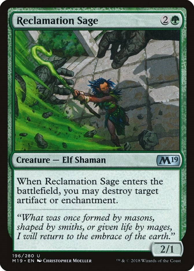 Reclamation Sage (196) [M19] - MTG Single