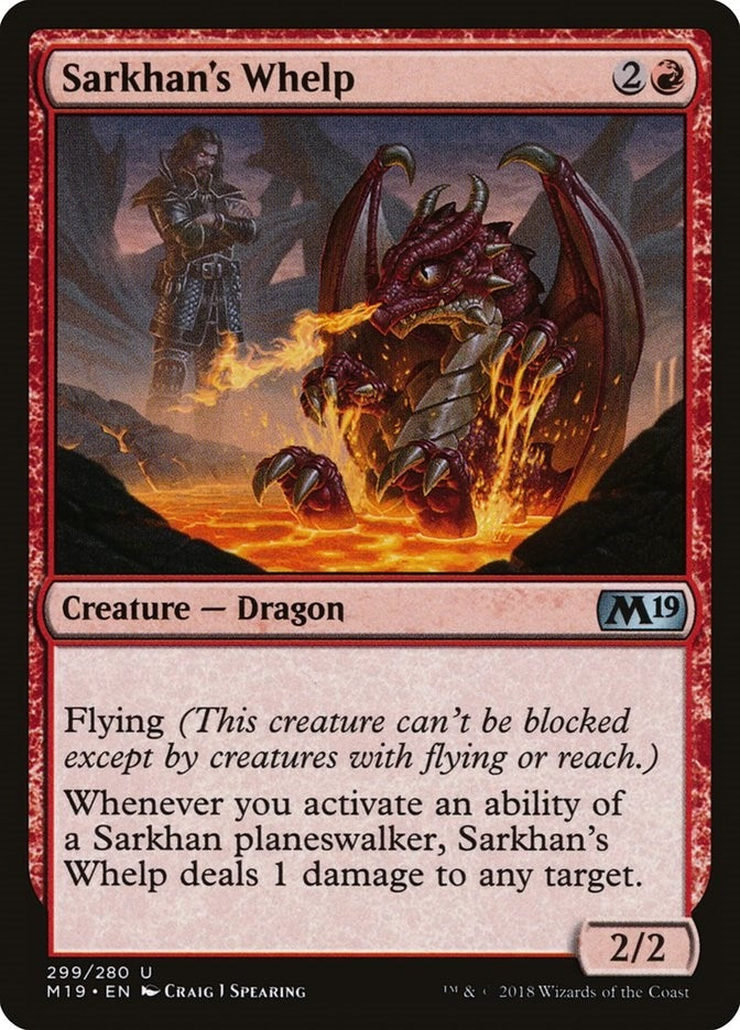 Sarkhan’s Whelp (299) [M19] - MTG Single