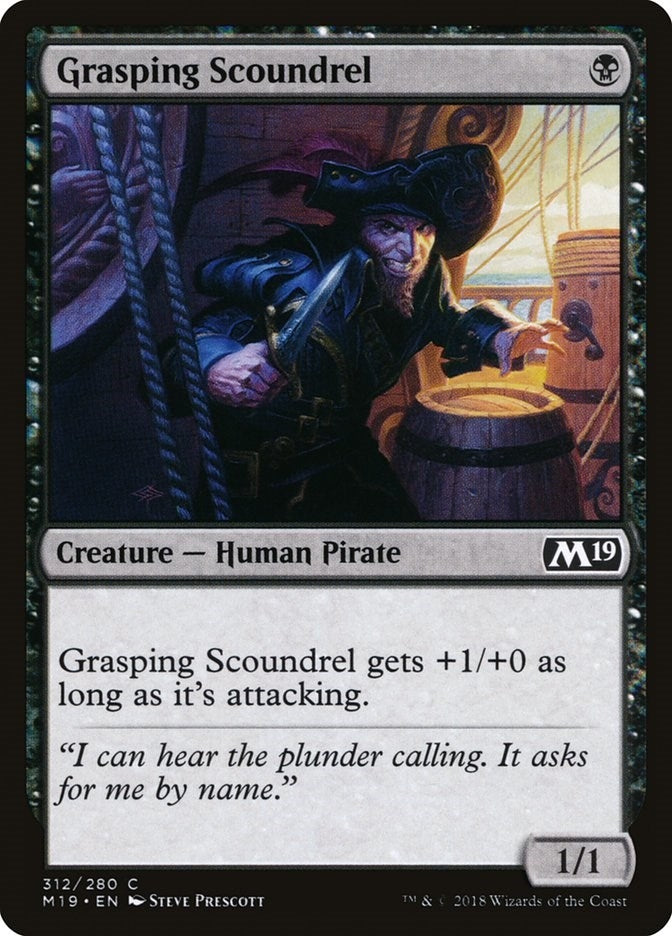 Grasping Scoundrel (312) [M19] - MTG Single