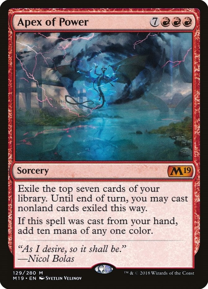 Apex of Power (129) [M19] - MTG Single
