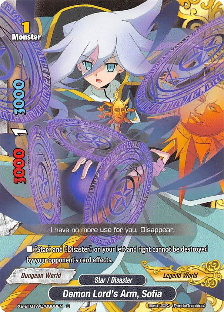 Demon Lord’s Arm Sofia (2010008) [X2BT01A] - Future Card BuddyFight Single