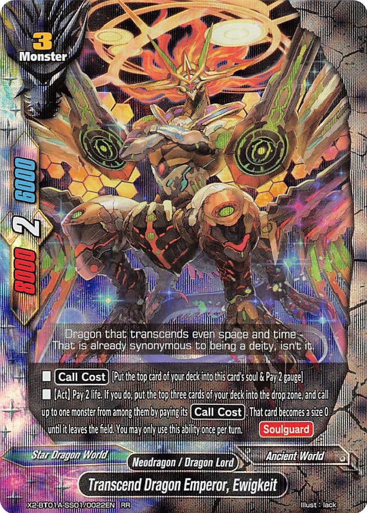 Transcend Dragon Emperor Ewigkeit (201010022) [X2BT01A] - Future Card BuddyFight Single