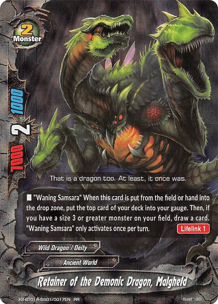 Retainer of the Demonic Dragon Malgheld (201010017) [X2BT01A] - Future Card BuddyFight Single