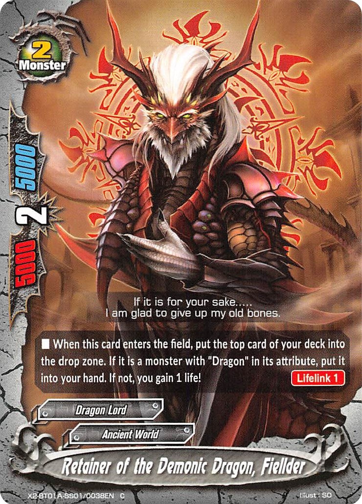 Retainer of the Demonic Dragon Fiellder (201010038) [X2BT01A] - Future Card BuddyFight Single