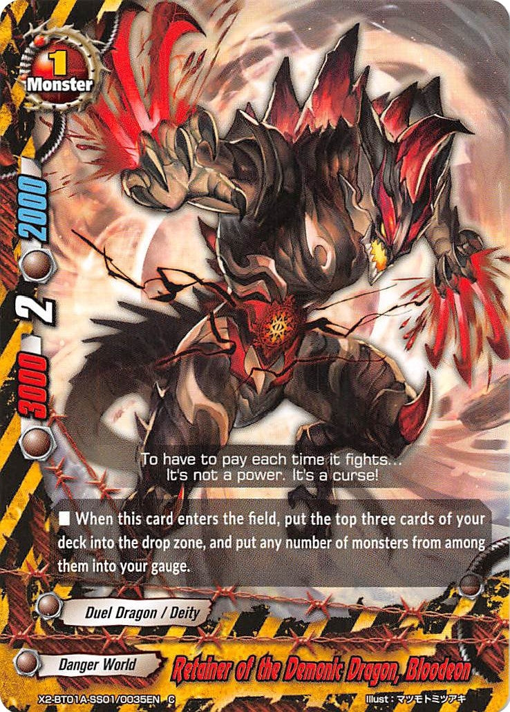 Retainer of the Demonic Dragon Bloodeon (201010035) [X2BT01A] - Future Card BuddyFight Single