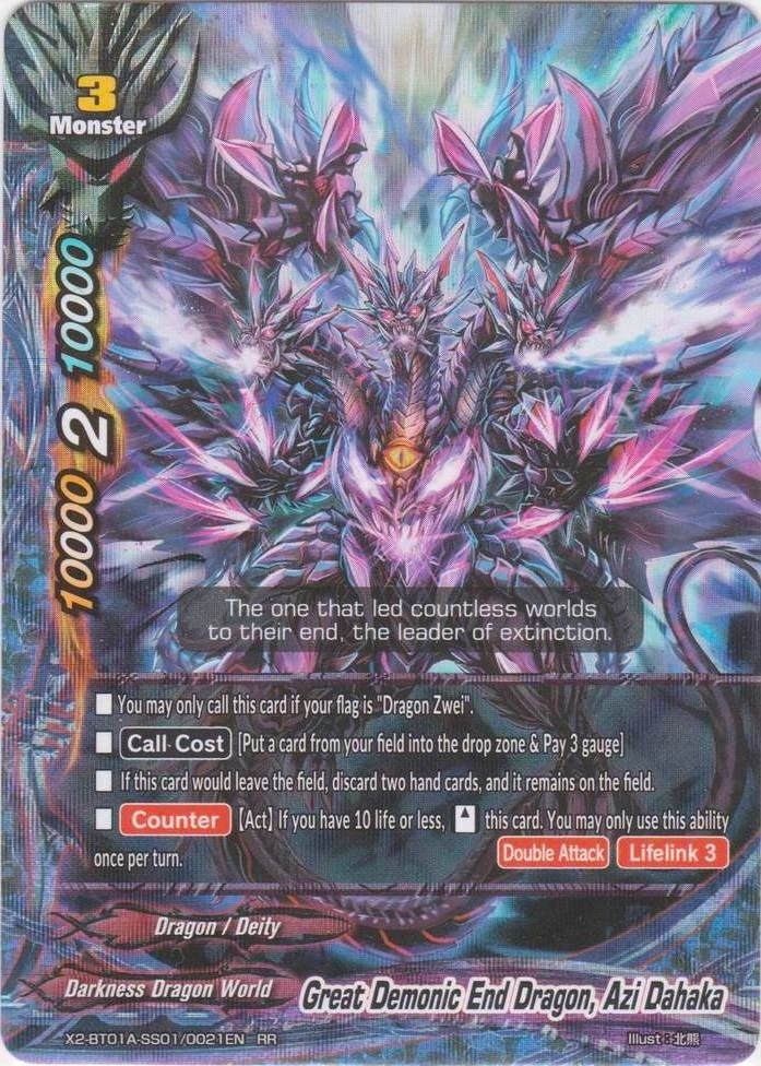 Great Demonic End Dragon Azi Dahaka (201010021) [X2BT01A] - Future Card BuddyFight Single
