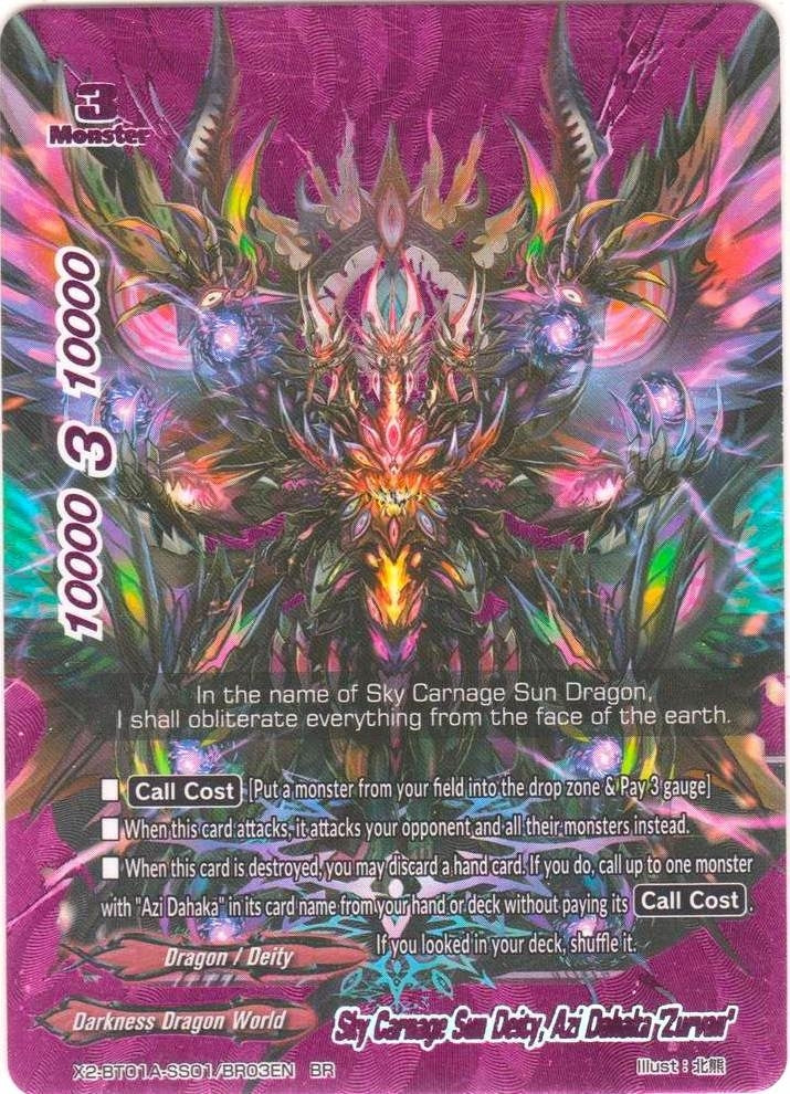Sky Carnage Sun Deity Azi Dahaka ’Zurvan’ (BR) (2010103) [X2BT01A] - Future Card BuddyFight Single