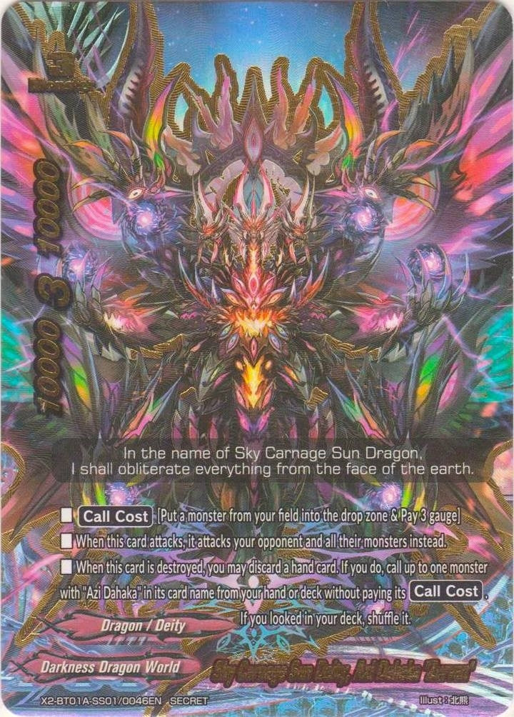 Sky Carnage Sun Deity Azi Dahaka ’Zurvan’ (201010046) [X2BT01A] - Future Card BuddyFight Single