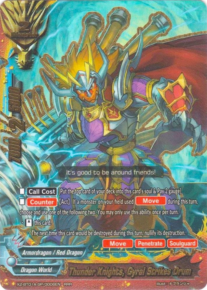 Thunder Knights Gyral Strikes Drum (2010006) [X2BT01A] - Future Card BuddyFight Single