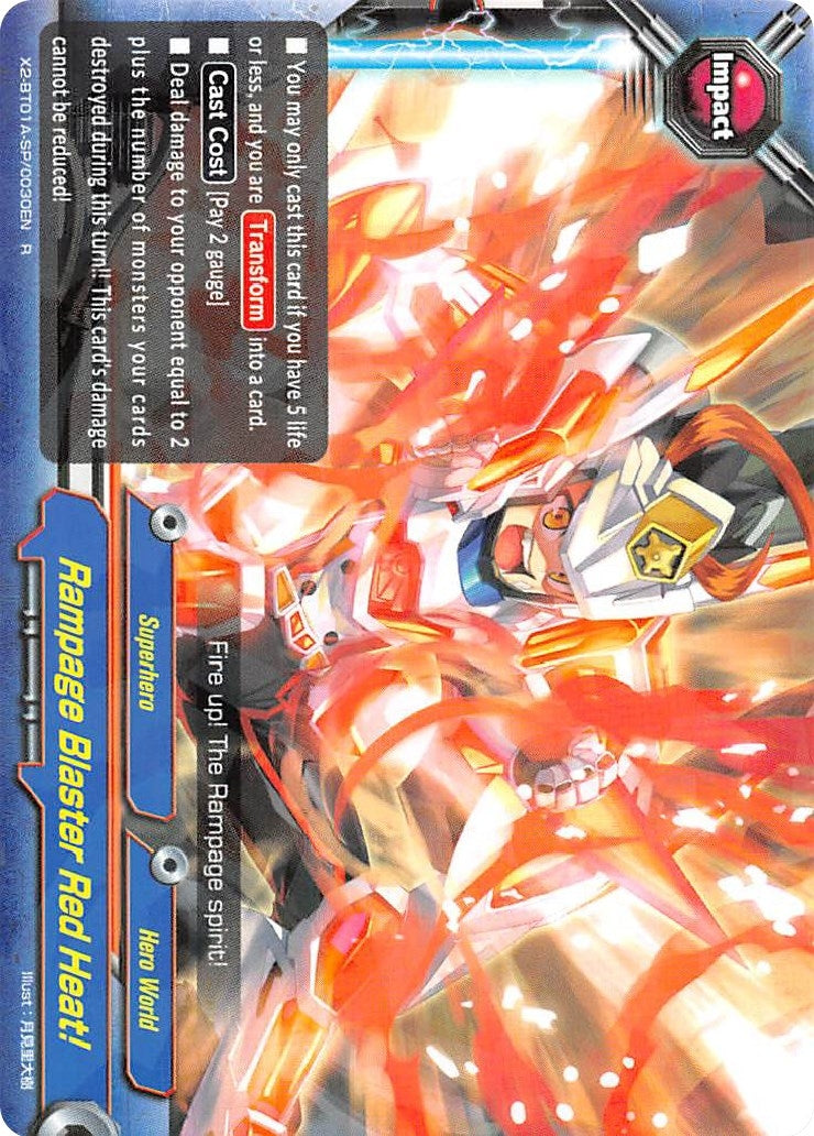 Rampage Blaster Red Heat! (2010030) [X2BT01A] - Future Card BuddyFight Single