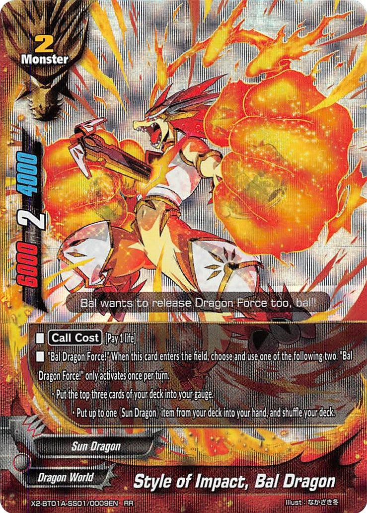 Style of Impact Bal Dragon (201010009) [X2BT01A] - Future Card BuddyFight Single