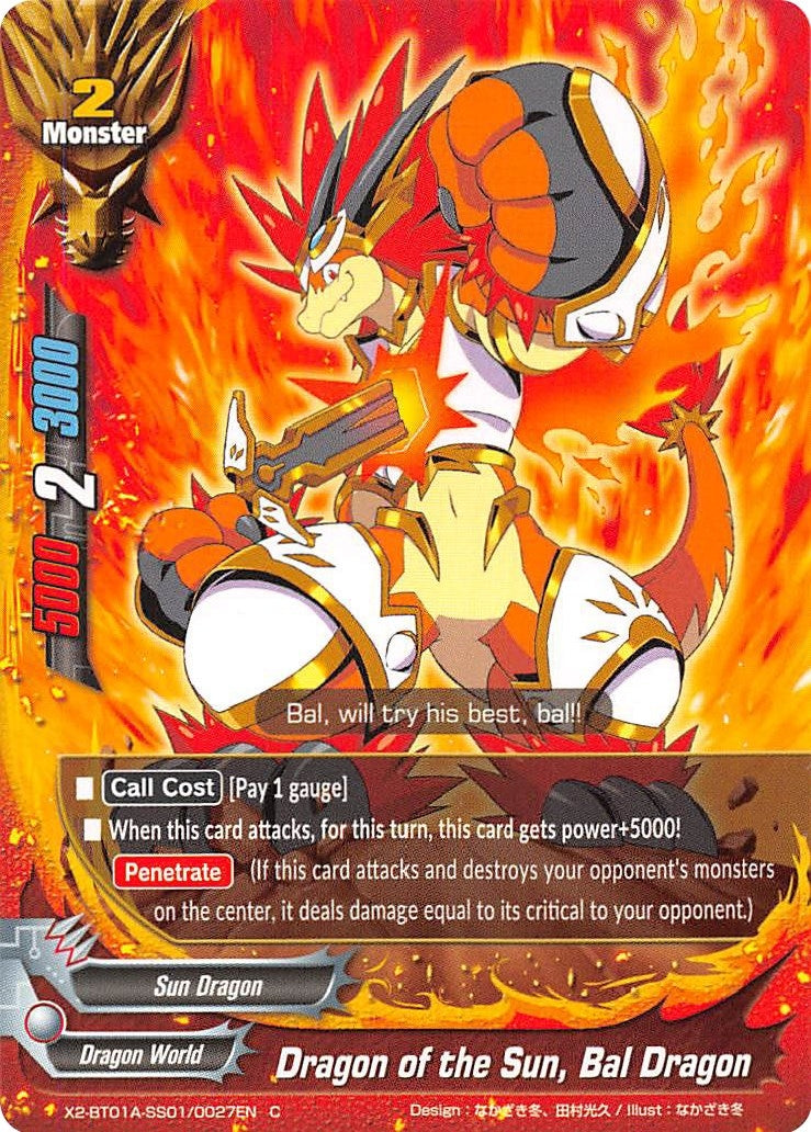 Dragon of the Sun Bal Dragon (201010027) [X2BT01A] - Future Card BuddyFight Single