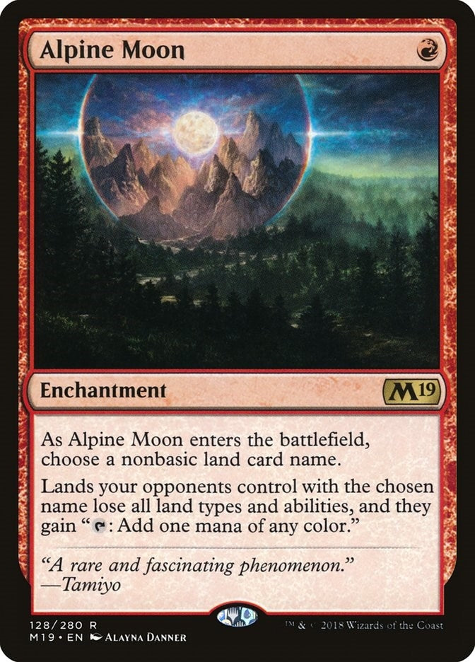 Alpine Moon (128) [M19] - MTG Single