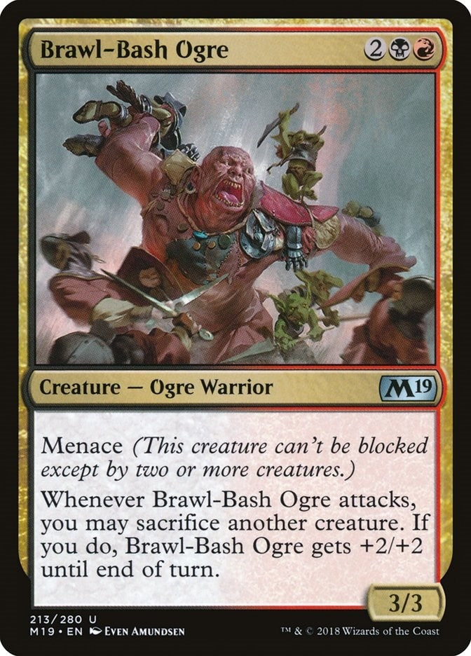 Brawl-Bash Ogre (213) [M19] - MTG Single