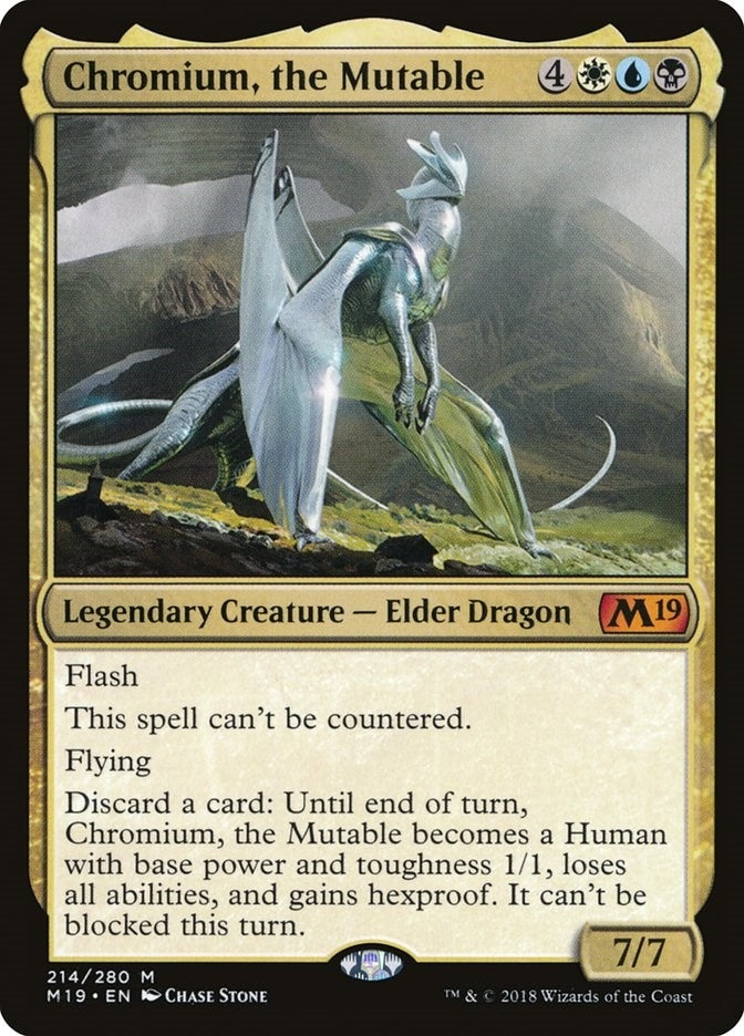 Chromium the Mutable (214) [M19] - MTG Single