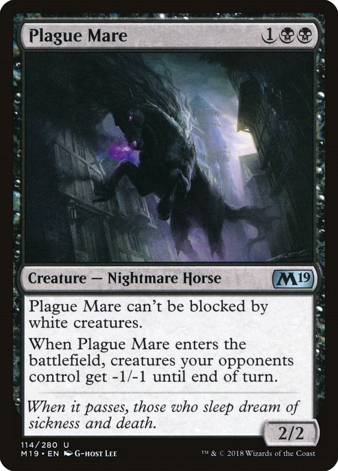 Plague Mare (114) [M19] - MTG Single