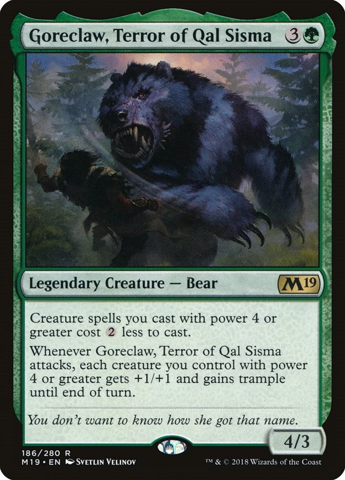 Goreclaw Terror of Qal Sisma (186) [M19] - MTG Single