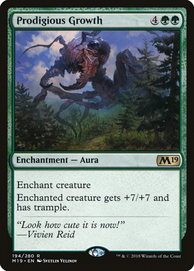 Prodigious Growth (194) [M19] - MTG Single