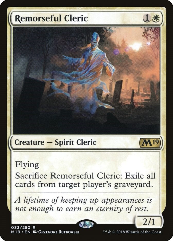 Remorseful Cleric (33) [M19] - MTG Single