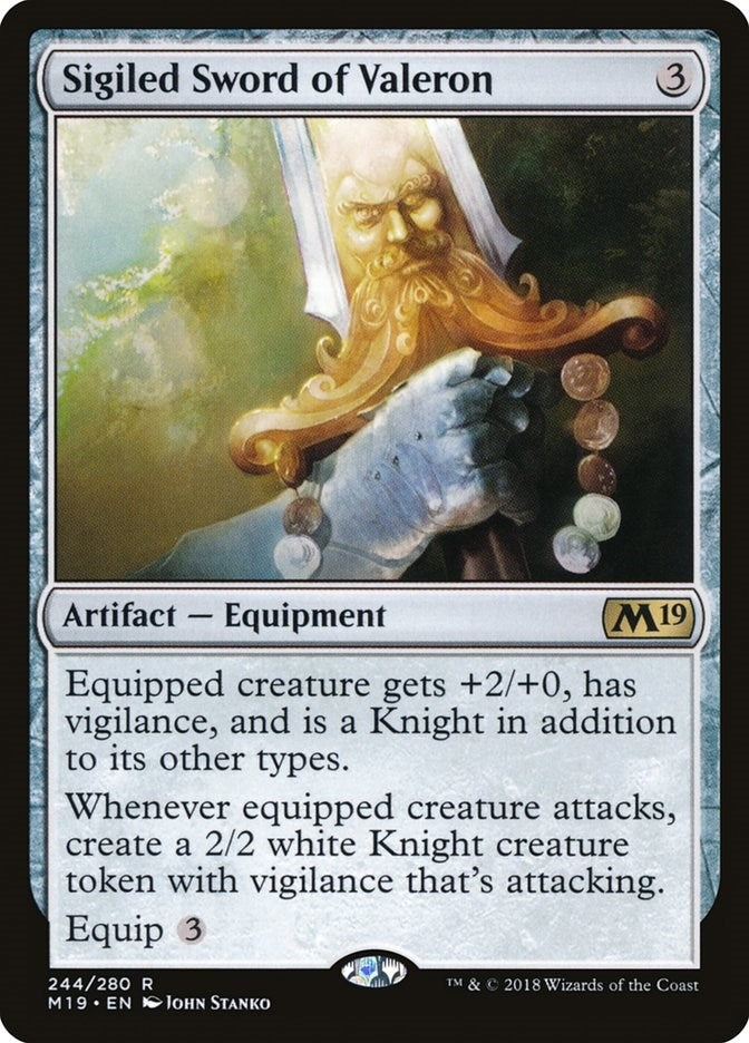 Sigiled Sword of Valeron (244) [M19] - MTG Single