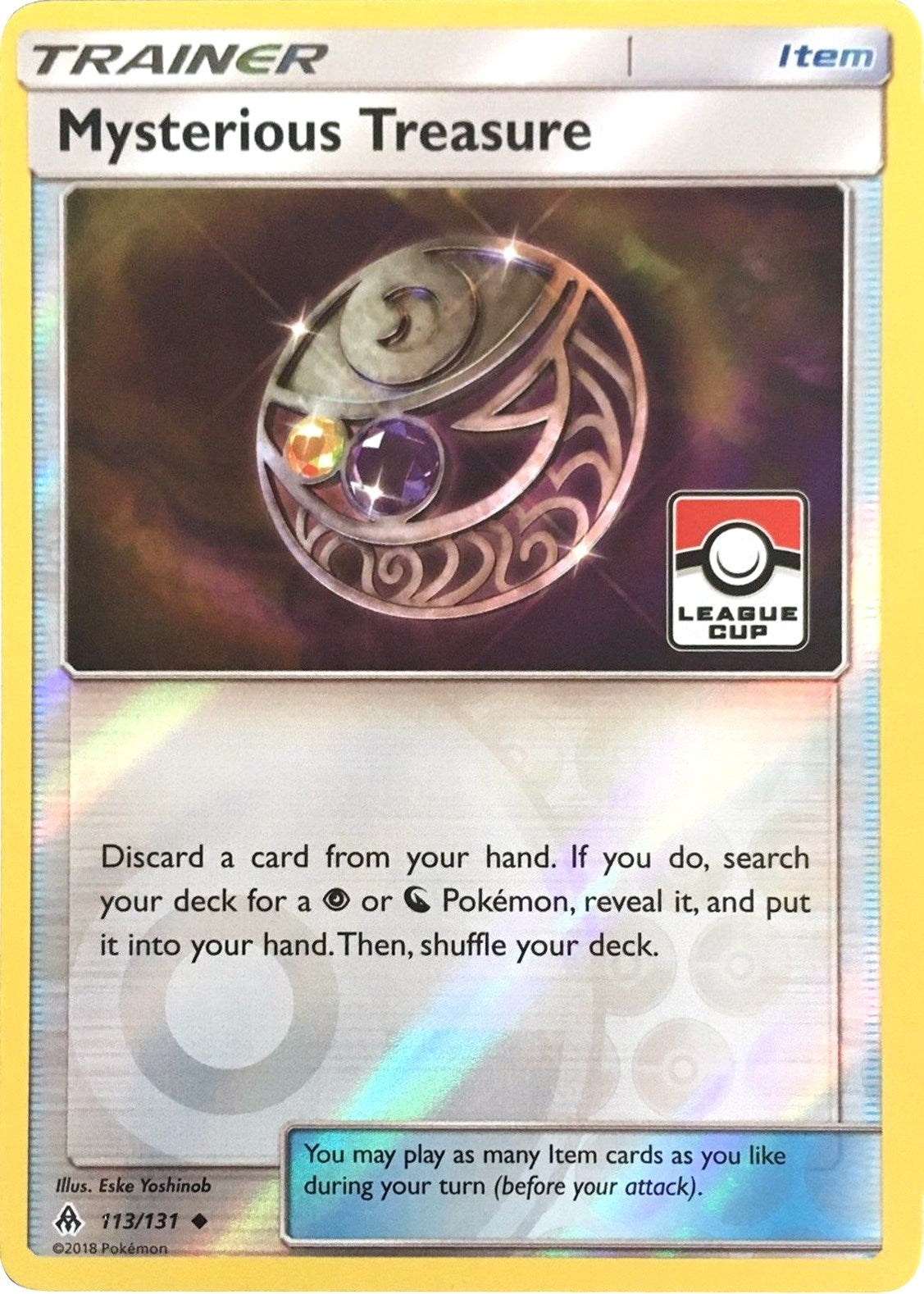 Image for Mysterious Treasure - 113/131 (League Cup) (113/131) (League & Championship Cards) - Pokemon