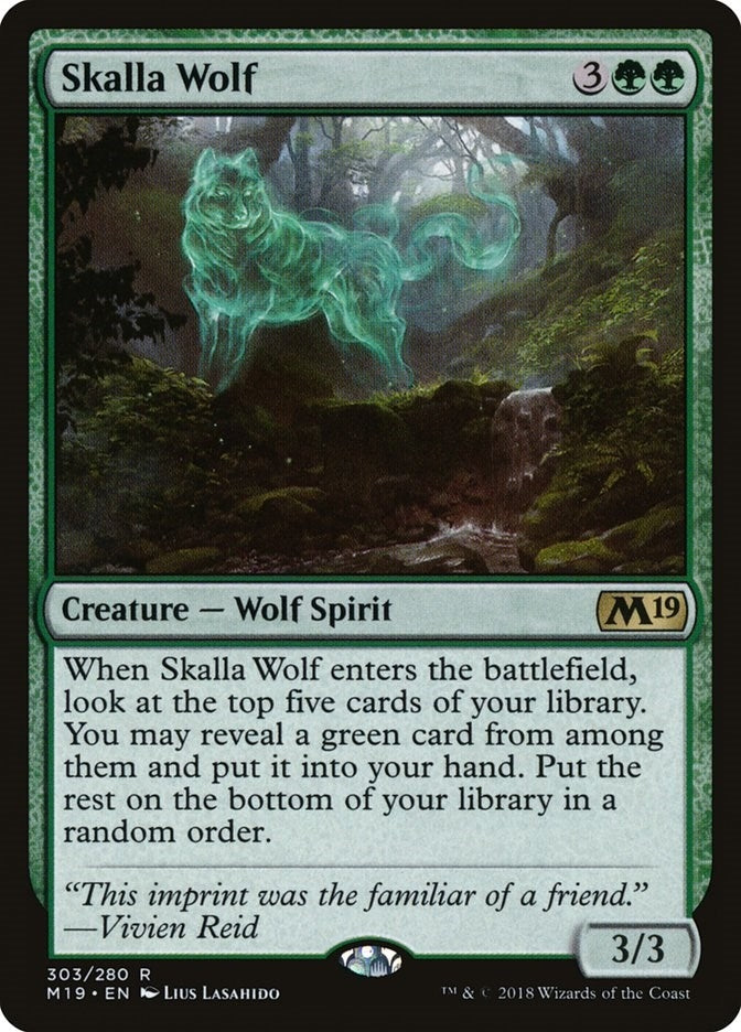 Skalla Wolf (303) [M19] - MTG Single