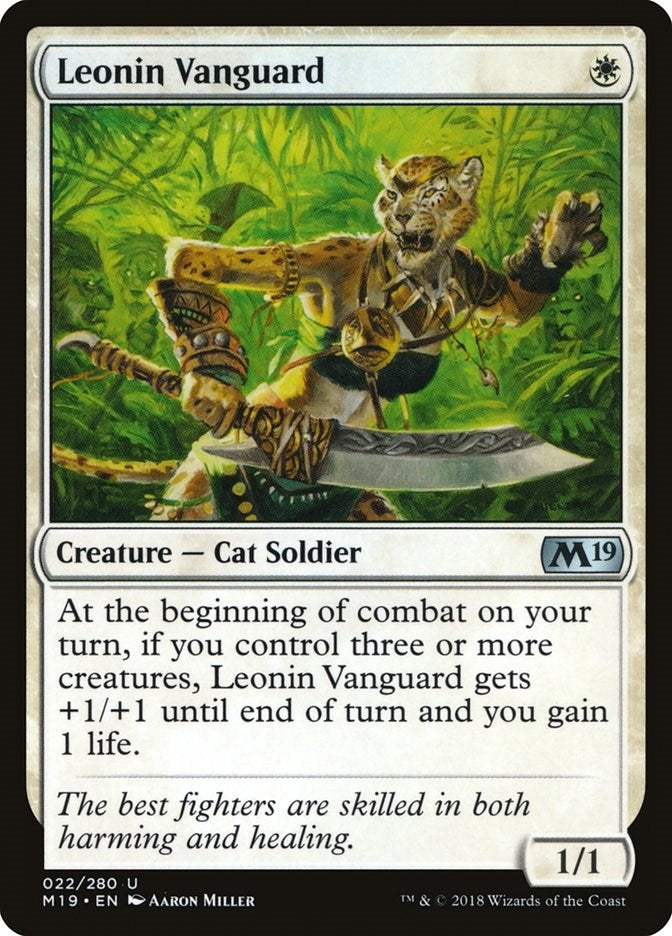 Leonin Vanguard (22) [M19] - MTG Single
