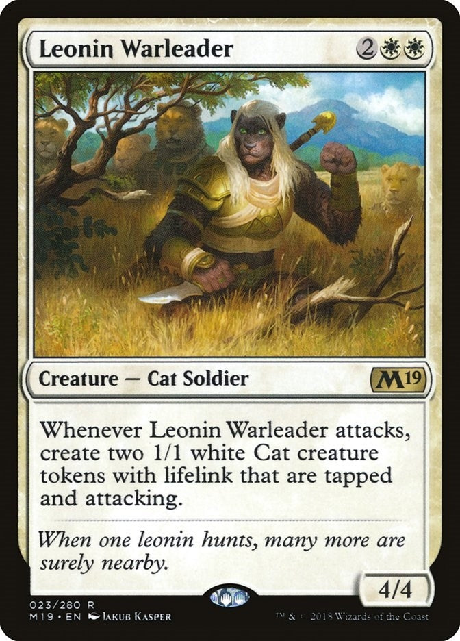 Leonin Warleader (23) [M19] - MTG Single