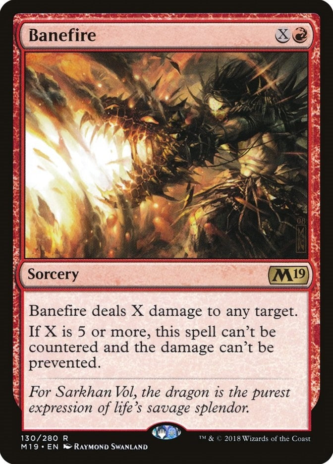 Image for Banefire (130) (Core Set 2019) - Magic: The Gathering