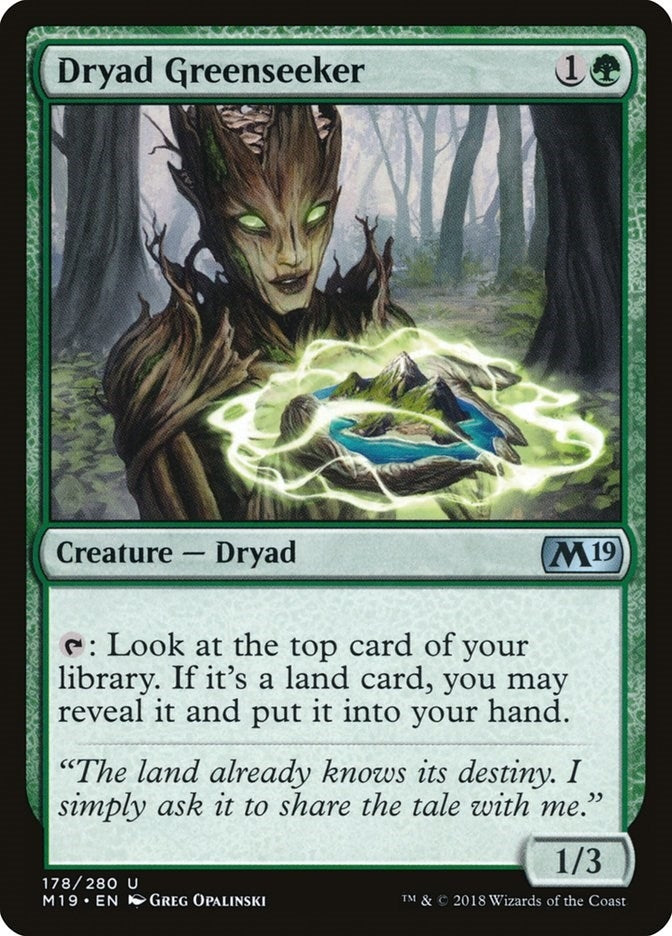 Dryad Greenseeker (178) [M19] - MTG Single